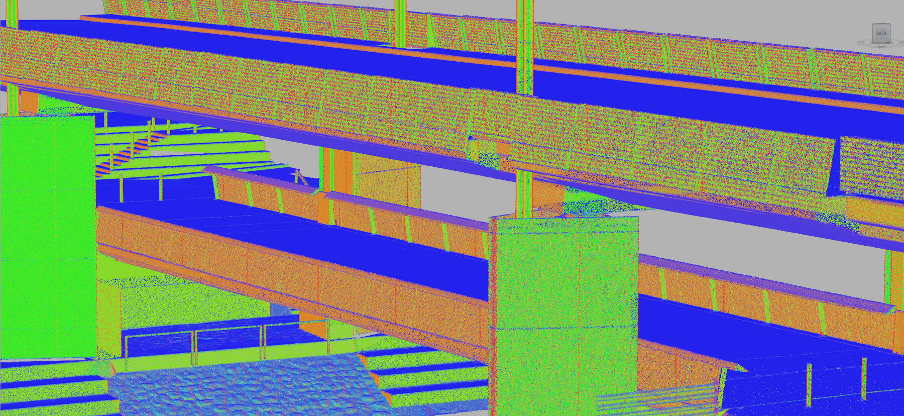 3D-scan der vorhandenen Brücke